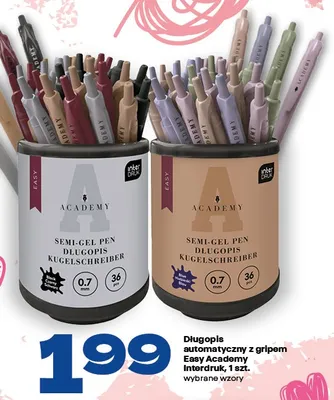 Długopis automatyczny z gripem Easy Academy Interdruk promocja w Twój Market