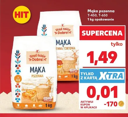 Mąka pszenna T-450 Stad takie Dobre! promocja w Kaufland