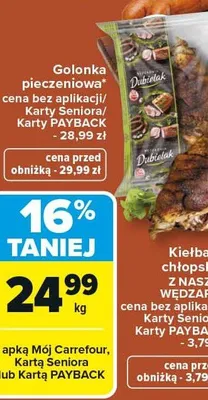 Golonka pieczeniona promocja w Carrefour Market