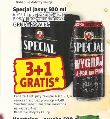 Piwo Specjal Jasny promocja w Prim Market