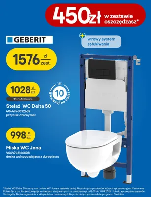 Miska Wc Jona deska wolnoopadająca z duroplastu promocja w Castorama