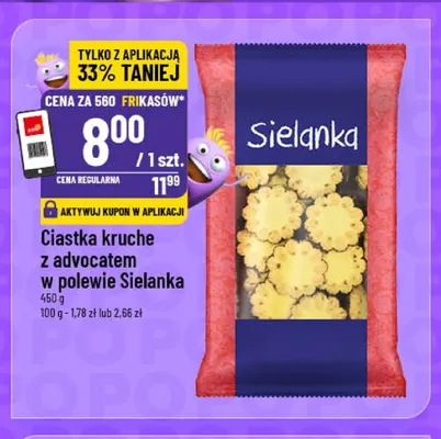 Ciastka kruche z advocatem w polewie Sielanka promocja w POLOmarket