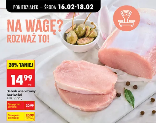 Schab wieprzowy bez kości promocja w Biedronka