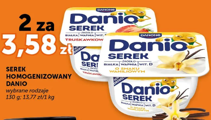 Serek homogenizowany o smaku waniliowym promocja w Euro Sklep