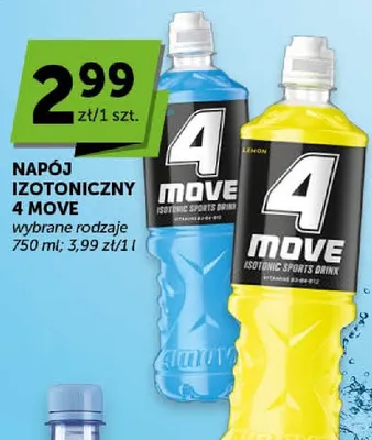 Napój izotoniczny 4 Move wybrane rodzaje promocja w ABC