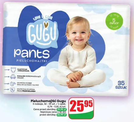 Pieluchomajtki Gugu promocja w Dino