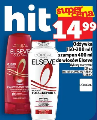 Odżywka do włosów Elseve promocja w TOPAZ