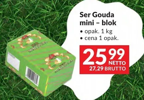 Ser Gouda mini - blok promocja w Makro