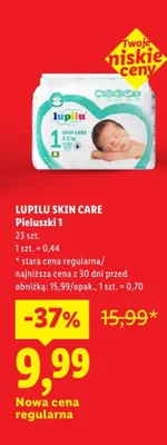 Pieluchy skin care 1 promocja w Lidl