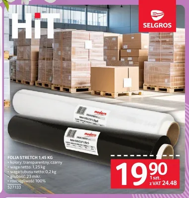 Folia stretch promocja w Selgros