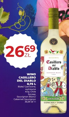 Wino czerwone wytrawne Casillero del Diablo Reserva Cabernet Sauvignon promocja w Duży Ben