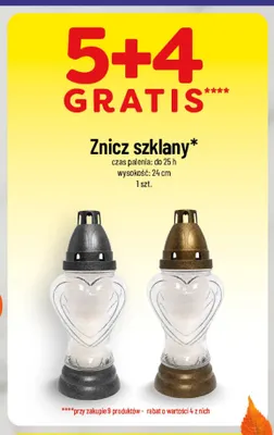 Znicz szklany promocja w POLOmarket