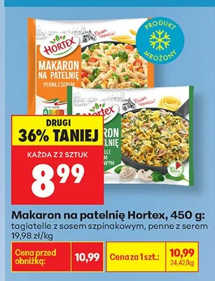 Makaron na patelnię Hortex tagiatelle z sosem szpinakowym 450g promocja w Biedronka