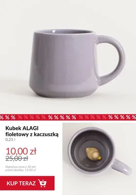 Kubek ALAGI fioletowy z kaczuszką 0,25 l promocja w Homla