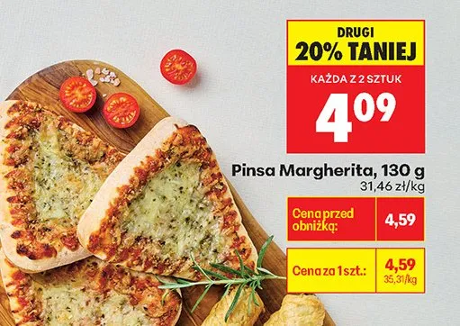 Pinsa Margherita promocja w Biedronka