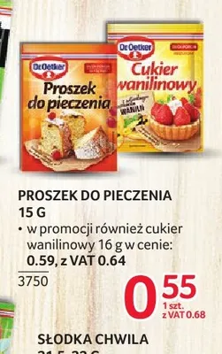 Cukier wanilinowy Dr.Oetker promocja w Selgros