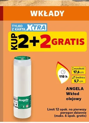 Wkład olejowy ANGELA 110h 17,6x5,7 cm promocja w Kaufland