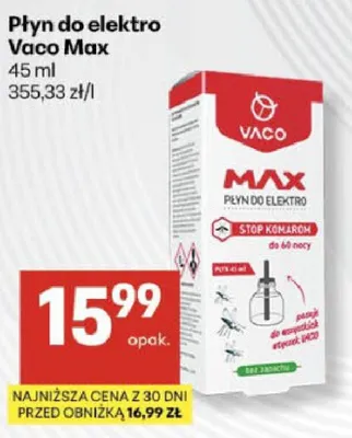 Płyn do elektro Vaco Max promocja w Delikatesy Centrum
