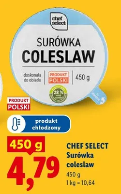 Surówka coleslaw Chef Select promocja w Lidl