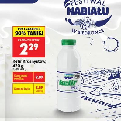 Kefir Krasnystaw promocja w Biedronka