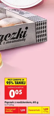 Pączek z nadzieniem promocja w Biedronka