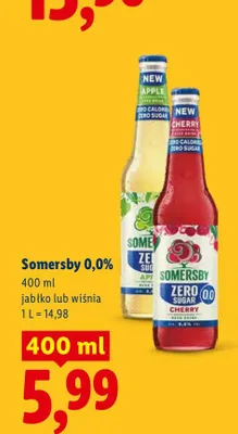 Piwo bezalkoholowe Somersby jabłko promocja w Lidl