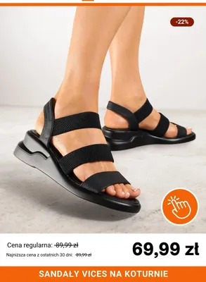 Sandały Vices na koturnie promocja w Born2be