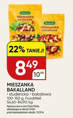 Mieszanka studencka Bakalland promocja w Chata Polska