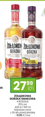 Likier Żołądkowa Gorzka Smakowa Jagoda z Cytryną promocja w Twój Market