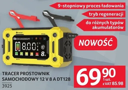 Tracer prostownik samochodowy 12 V 8 A DTI28 promocja w Selgros