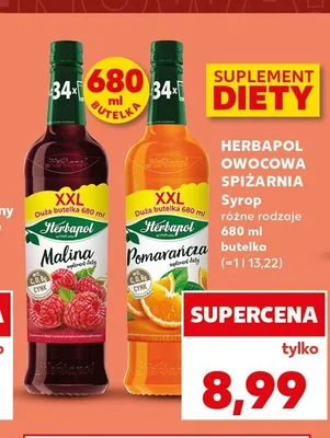 Syrop Herbapol Owocowa Spiżarnia Malina promocja w Kaufland