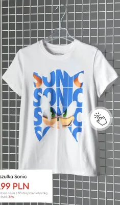 Koszulka Sonic promocja w Sinsay