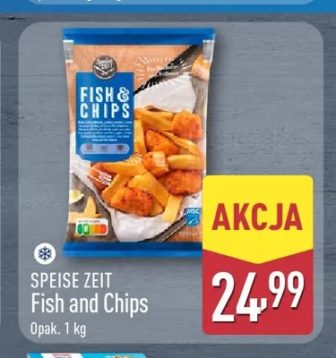 Fish and Chips Speise Zeit promocja w Aldi