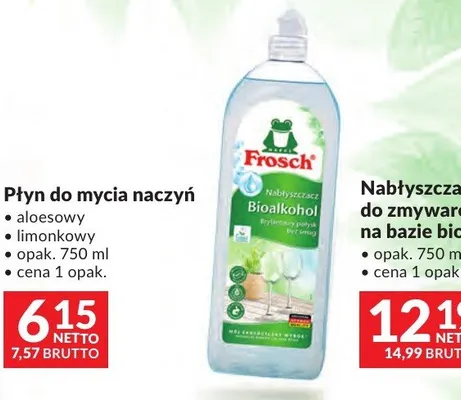 Płyn do mycia naczyń Frosch aloesowy promocja w Makro