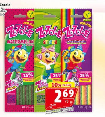 Żelki Zozole Rainbow Mieszko promocja w Prim Market