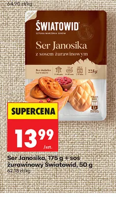 Ser Janosika + sos żurawinowy Światowid promocja w Biedronka