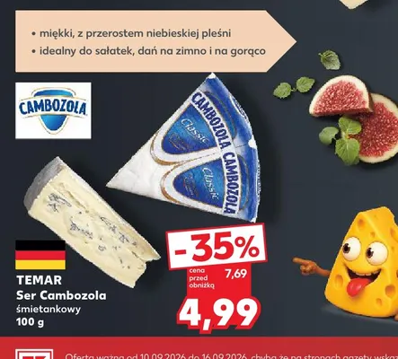 Ser Cambozola śmietankowy Temar promocja w Kaufland