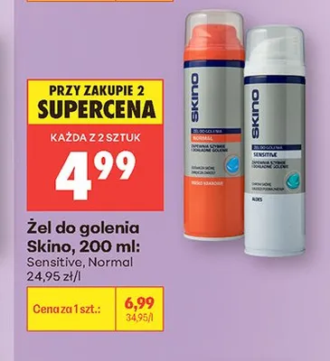 Żel do golenia Skino Sensitive promocja w Biedronka