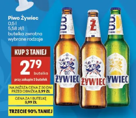 Piwo Żywiec promocja w Delikatesy Centrum