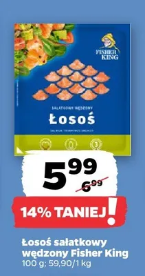 Łosoś sałatkowy wędzony Fisher King promocja
