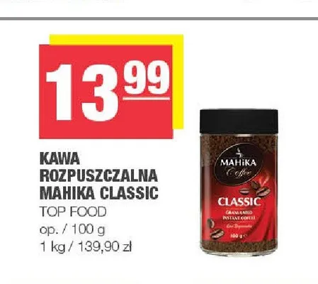Kawa rozpuszczalna Mahika Classic promocja w SPAR