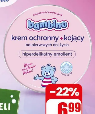 Krem ochronny + kojący Bambino promocja w Dino