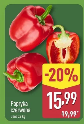 Papryka czerwona promocja w Aldi