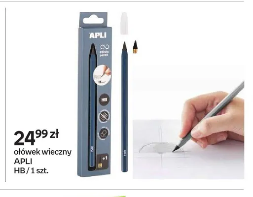 Ołówek wieczny APLI HB promocja w Empik
