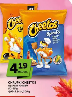 Chrupki Cheetos Spirals cheese with ketchup promocja w ABC