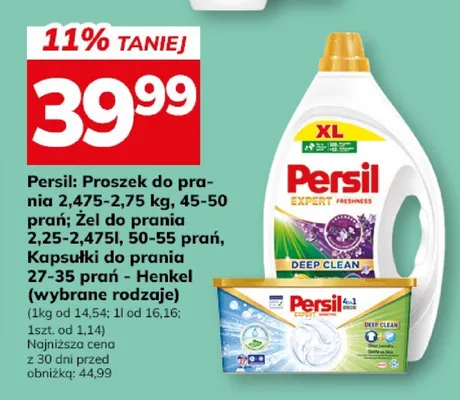 Proszek do prania Color 2,475kg, 45-50 prań, żel do prania 2,25l, 45-50 prań, kapsułki 24szt. promocja w Hitpol