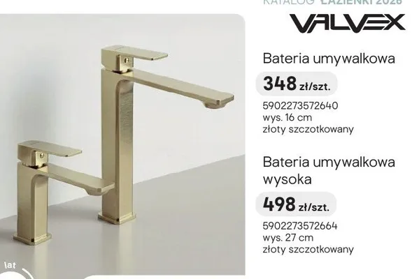 Bateria umywalkowa Valvex Harris promocja w Castorama