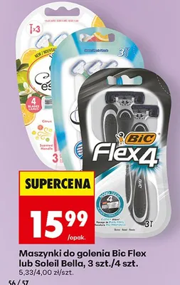 Maszynki do golenia Flex 4 promocja w Biedronka