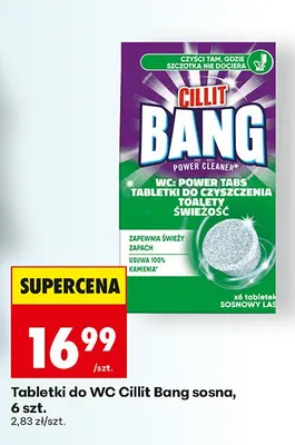 Tabletki do WC Cillit Bang sosna promocja w Biedronka