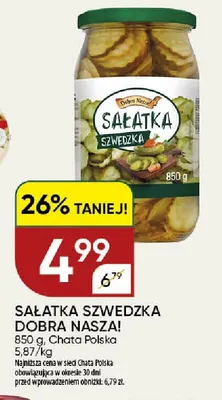 Sałatka szwedzka Dobra Nasza! promocja w Chata Polska